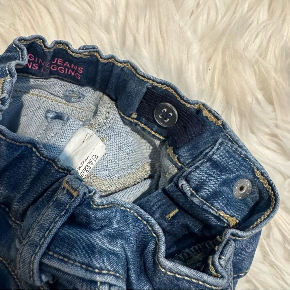 The Children’s Place Toddler Girls‎ Jegging Jeans Blue Adjustable Waist 18-24 M